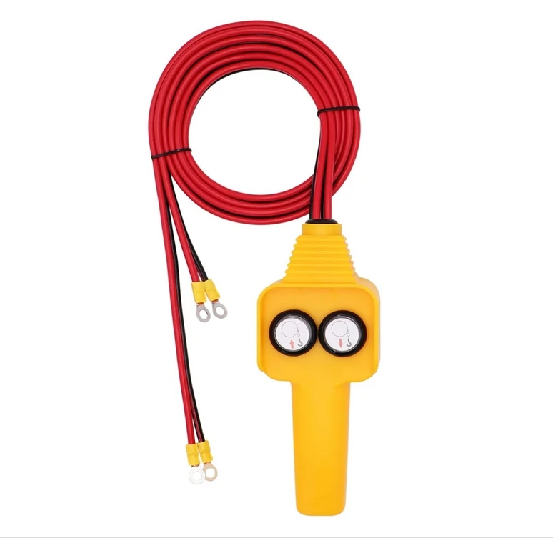 1Pc 12V Yellow Hand Control Switch Forward Reverse Button For Crane Hoist 2000-4500lbs Electric Controller Tool