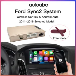 AUTO- Wireless Carplay Android Auto for Ford Sync2 System Explorer Focus Fi.C. C-max Bord F-150 ktterminated us Decoder box