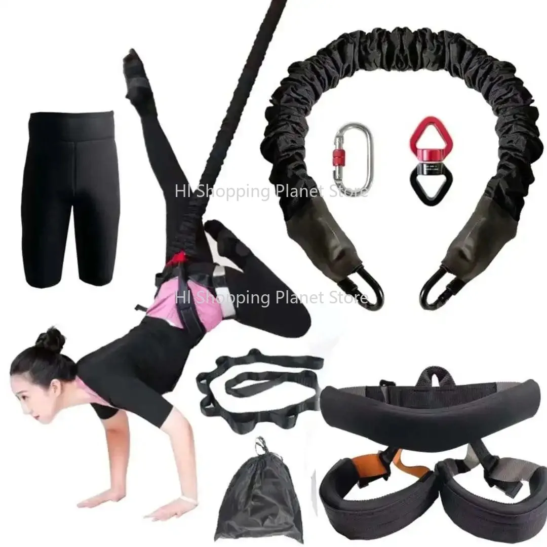 

Jumping Safety Indoor Bungee Cord Fitness Kit Suspension Yoga Bungee Cords Set