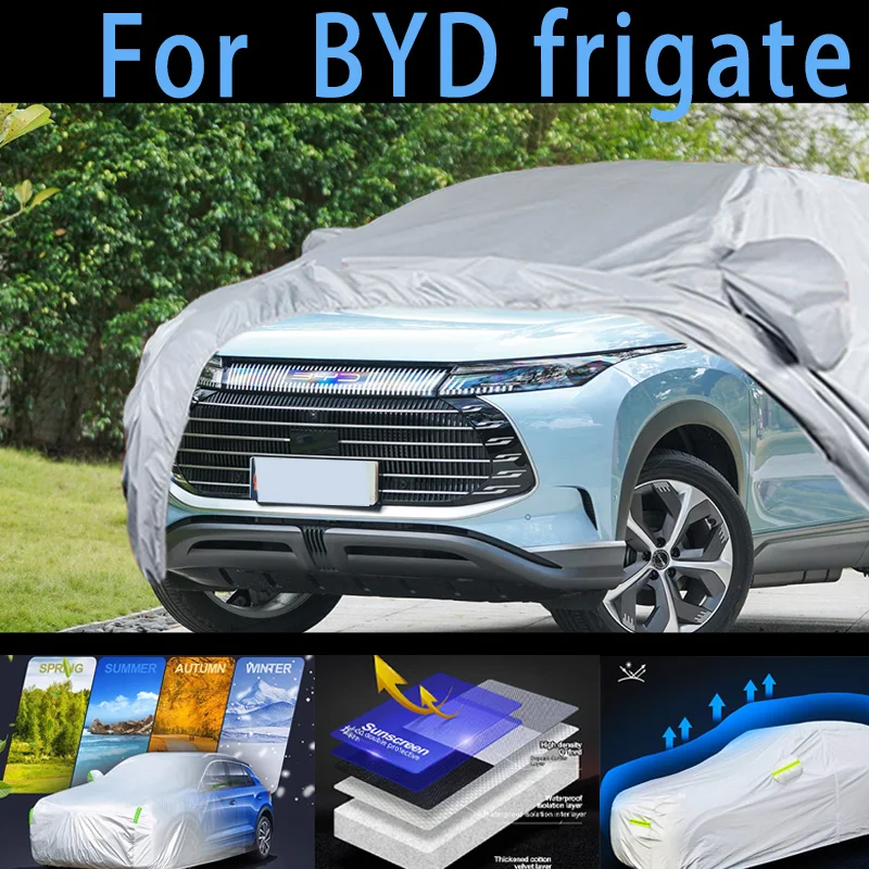 For BYD frigate Outdoor Protection Full Car Covers Snow Cover Sunshade Waterproof Dustproof Exterior Car cover protection