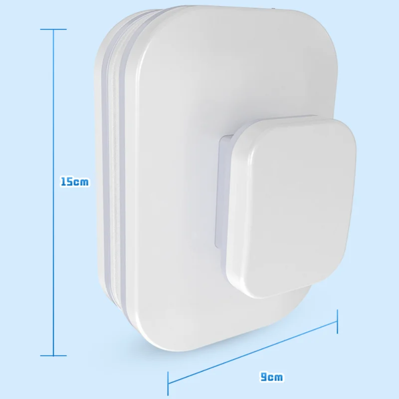 

Double-Sided Magnetic Glass Cleaner for High-Rise Windows, ABS Handheld Safety Tool with Anti-Pinch Design & Safety Rope, Ideal