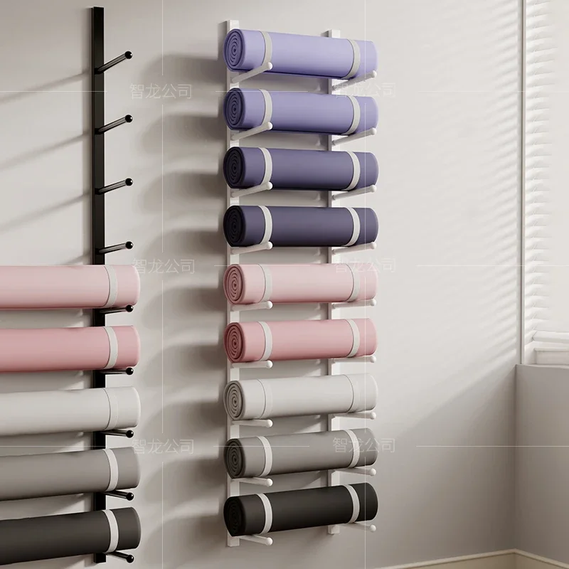 Multilayer Wall Shelf Iron Yoga Mat Storage Rack Gym Equipment Sorting Rack Indoor Layered Design Sports Equipment Display Stand 3