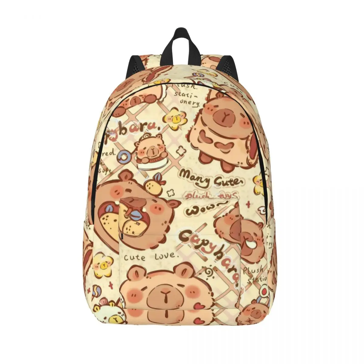 

Милый рюкзак с капибарой для подростков, спортивный, студенческий, деловой, повседневный рюкзак для мужчин и женщин, холщовые сумки для колледжа