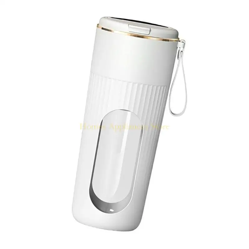 D0AB 340mlポータブルエレクトリックブレンダーUSB C充電式コードレスジューサーパワフルジューサーカップスムージージュースフードミキシング用