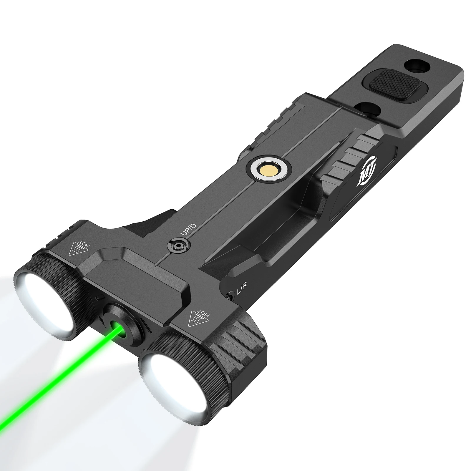 EZshoot 1600 التجويف بندقية التكتيكية مصباح يدوي أحمر/أخضر الليزر البصر كومبو الانظار قابلة للشحن مصباح ليد للصيد M-السكك الحديدية