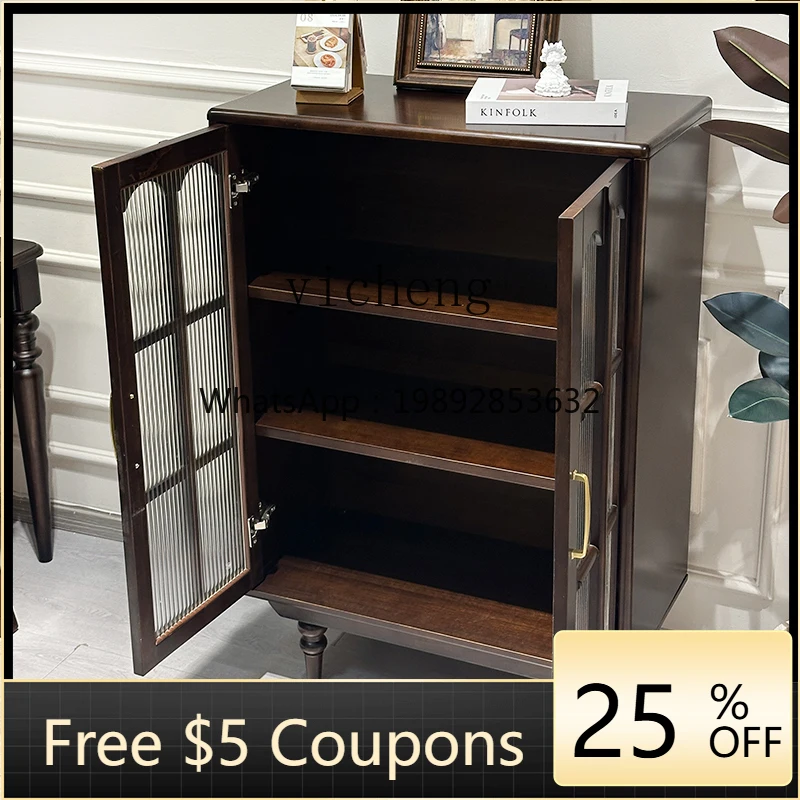 

AA Solid Wood Sideboard Cream Original Wood Cabinet White