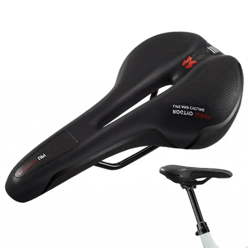 

Mountain Cycle Saddle Hollowed Saddle Seats Cycle Saddle With Reflective Strip Comfortable Anti-Slip Cycle Supplies Breathable C