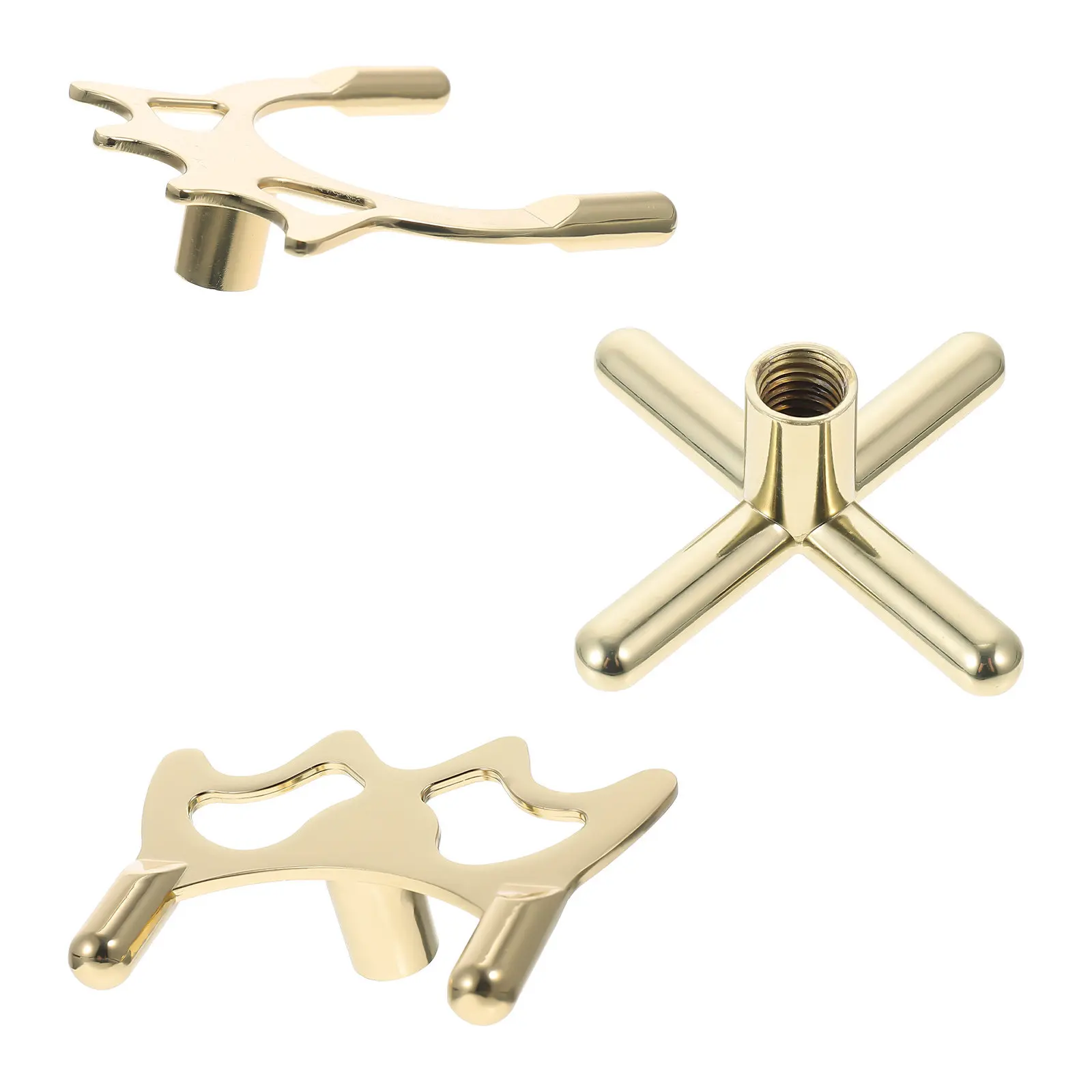 

3Pcs Compact Lightweight Snooker Bridge Head Premium Zinc-Aluminium Alloy Professional Portable Billiard Bridge for Pool Table
