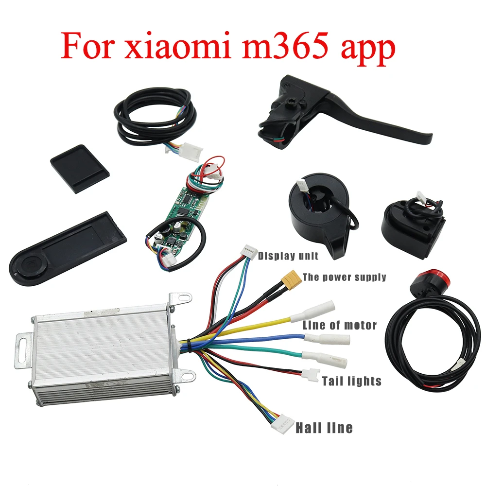 Electric Scooter 36V 350W Controller Kit Controller &Dashboard &Accelerator & Lights Sets for M365 Scooter Accessories