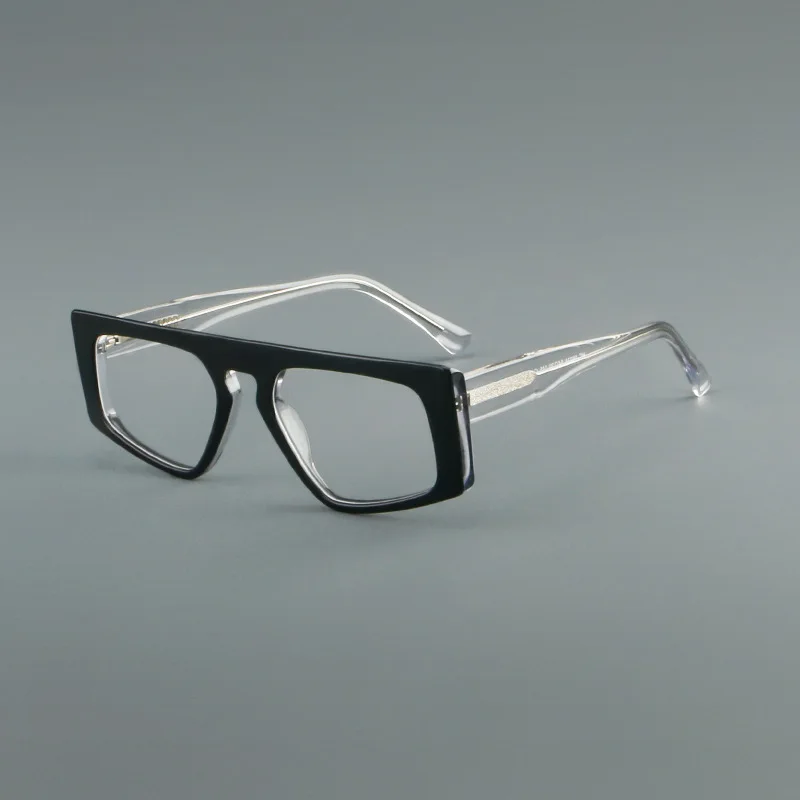 

2025 New Vintage Acetate Irregular Glasses Frame Men Optical Prescription Custom Eyeglasses Retro Women Myopia Reading Eyewear