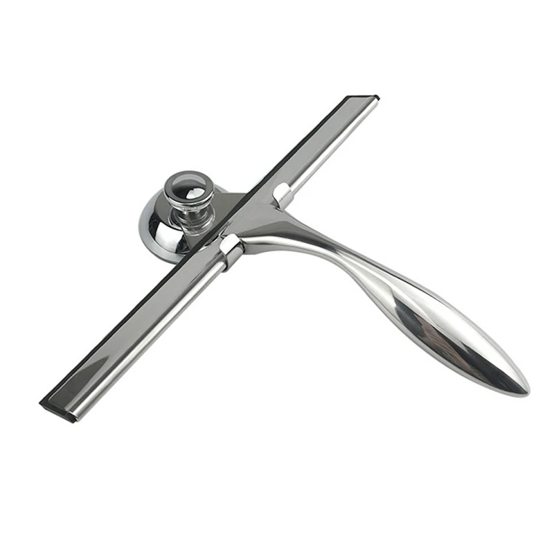 Multi-Purpose Shower Scraper Is Suitable For Shower Doors, Bathrooms, Windows And Car Glass-Stainless Steel