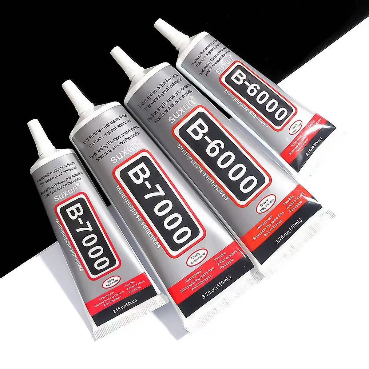 15ML 25ML 50ML 110ML Bulaien B6000 adhesivo transparente para reparación de teléfonos pegamento multiusos DIY con punta aplicadora de precisión