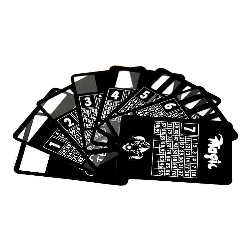 Guess Age Perspective Card Magic Show Age Test Card Magic Props Stage Street Close-Up Magic Tricks Classic Toys Accessories