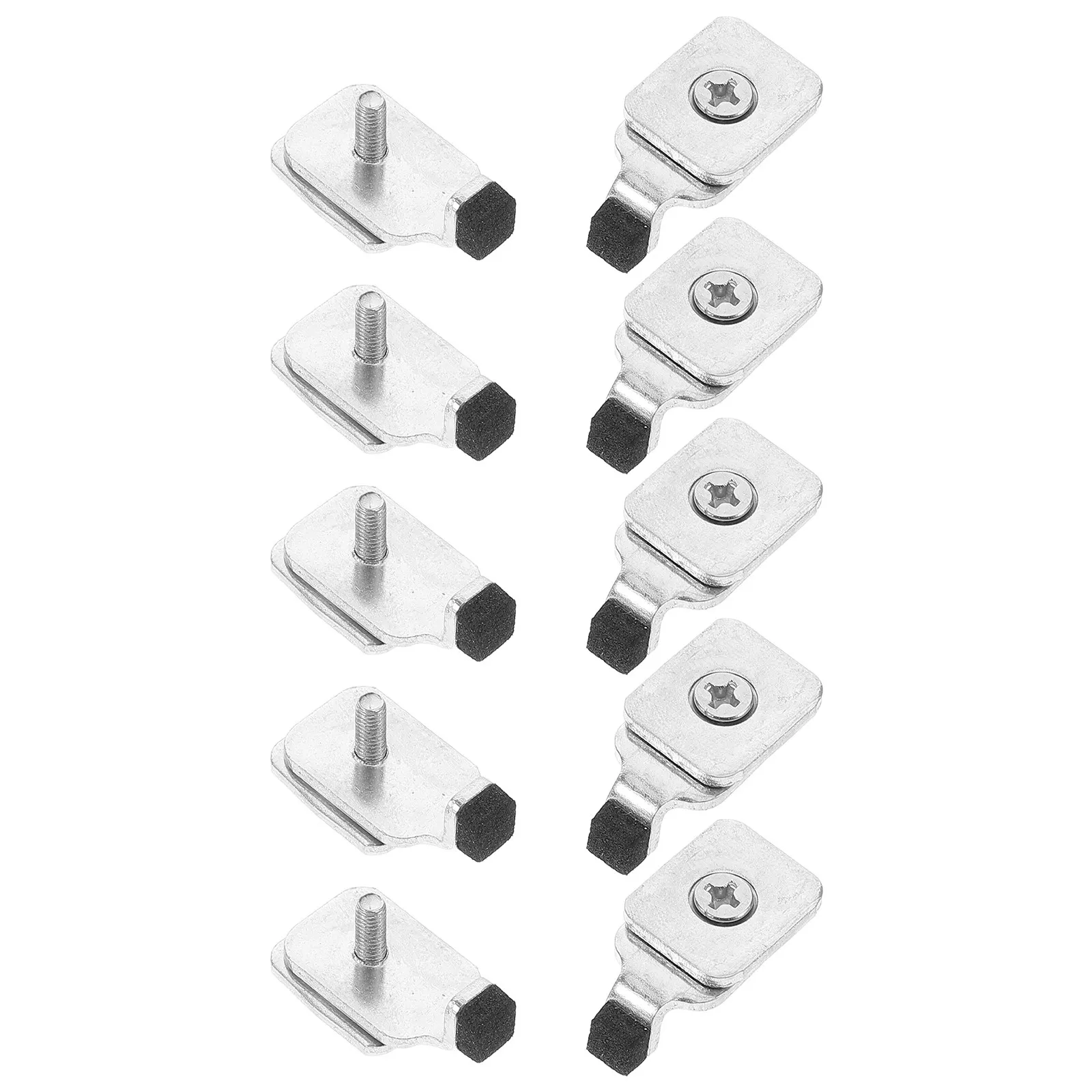 10Pcs Strong Iron Curtain Track End Stoppers Complete Set for Multiple Rails Smooth Glide Secure Positioning Curtain Track