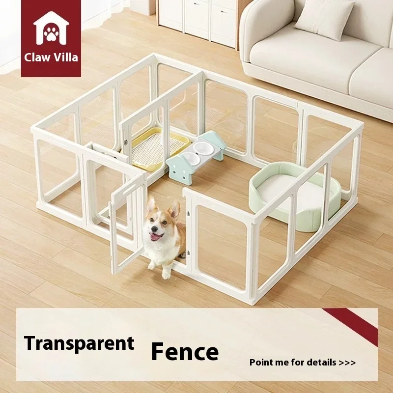 Acrylic fence transparent dog fence kennel pet indoor fence pet cage