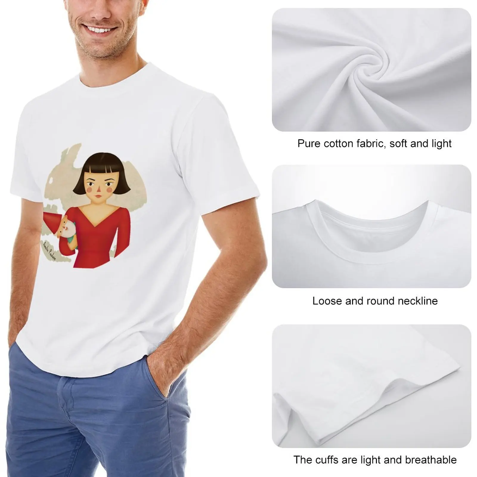 Amelie Poulain T-Shirt graphic t shirts sweat shirt graphic t shirt tshirts for men