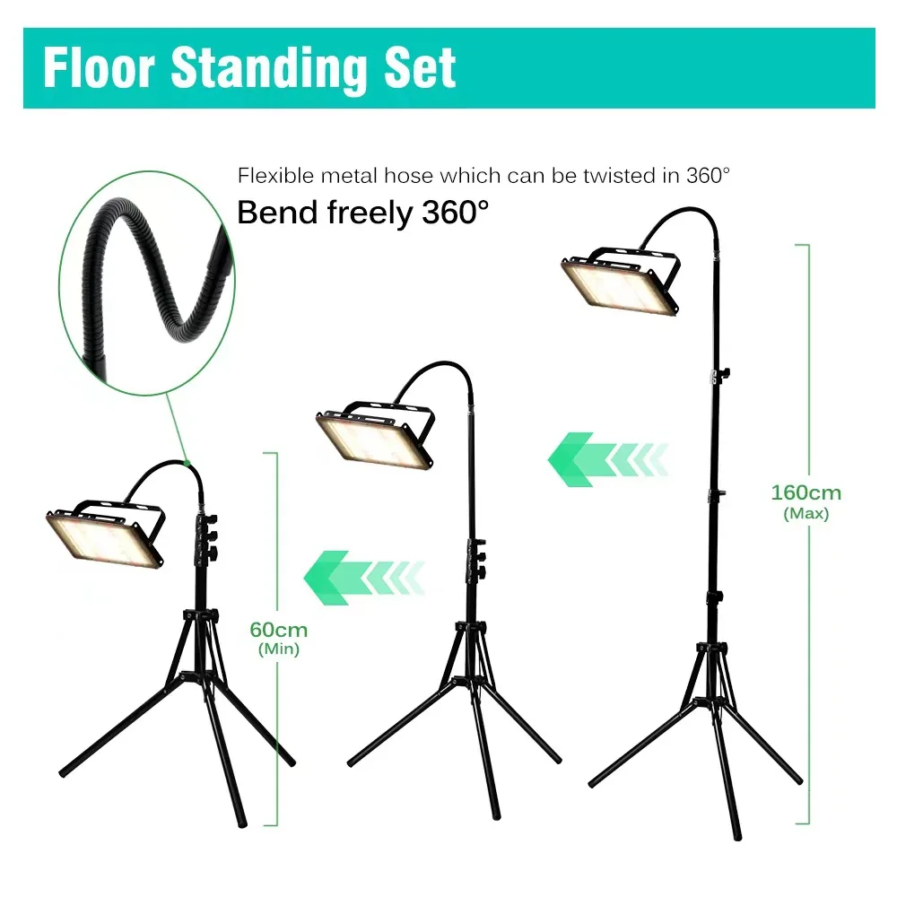 Luz do sol hidropônico cresce a luz, Espectro completo, 380-840nm, 100W, 300W, Phyto Lâmpada para Estufa, Semente de flor cresce iluminação, 220V