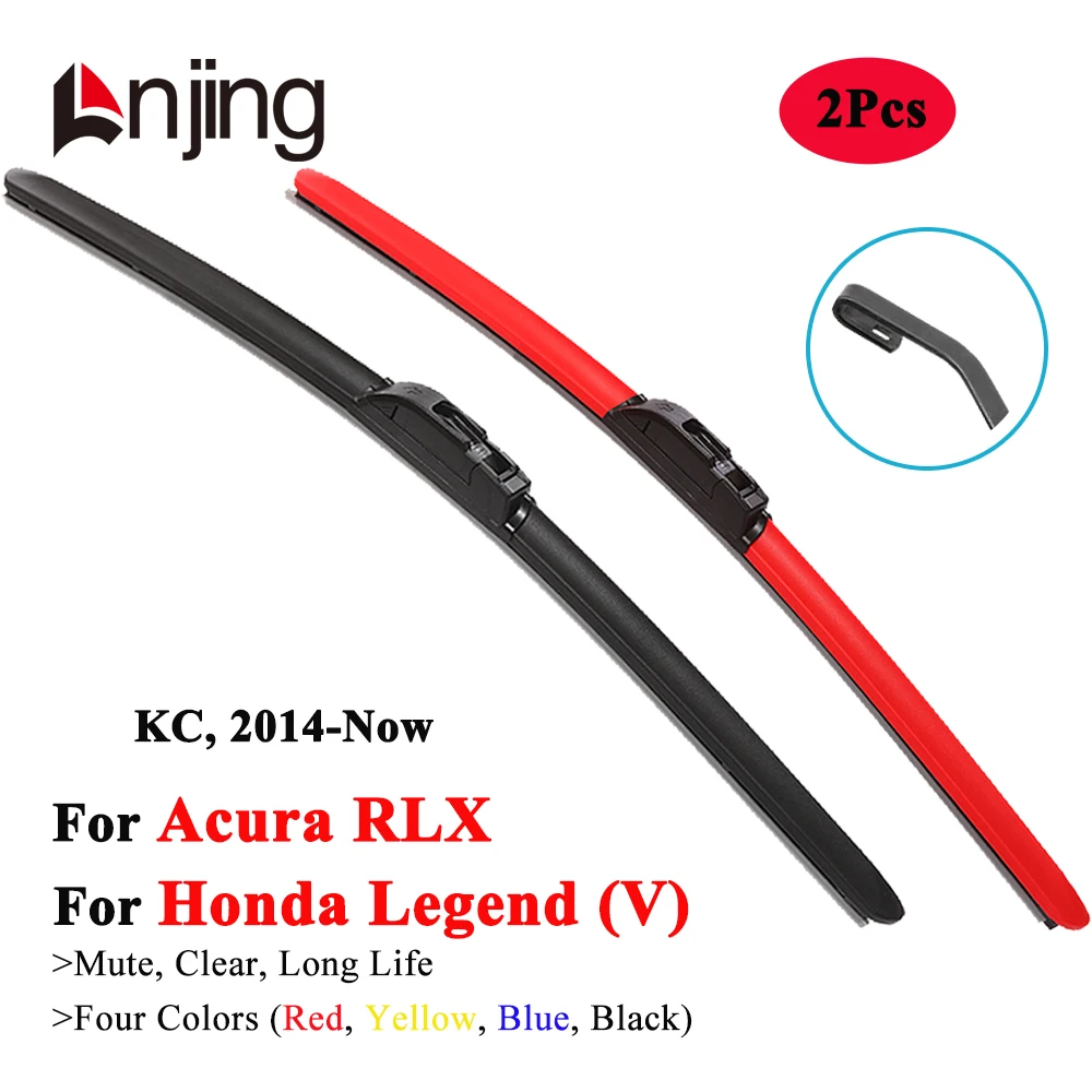 

LNJING Colorful Car Wiper Blades For Honda Legend Acura RLX KC 2014 2018 2019 2020 2022 2023 2024 Car Exterior Replacement Parts