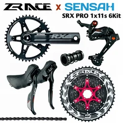 NEW SENSAH SRX PRO 11s Road Bike Groupset Shifter+Rear Derailleurs+ALPHA 11S Cassettes Chains for gravel-bikes Cyclo-Cross