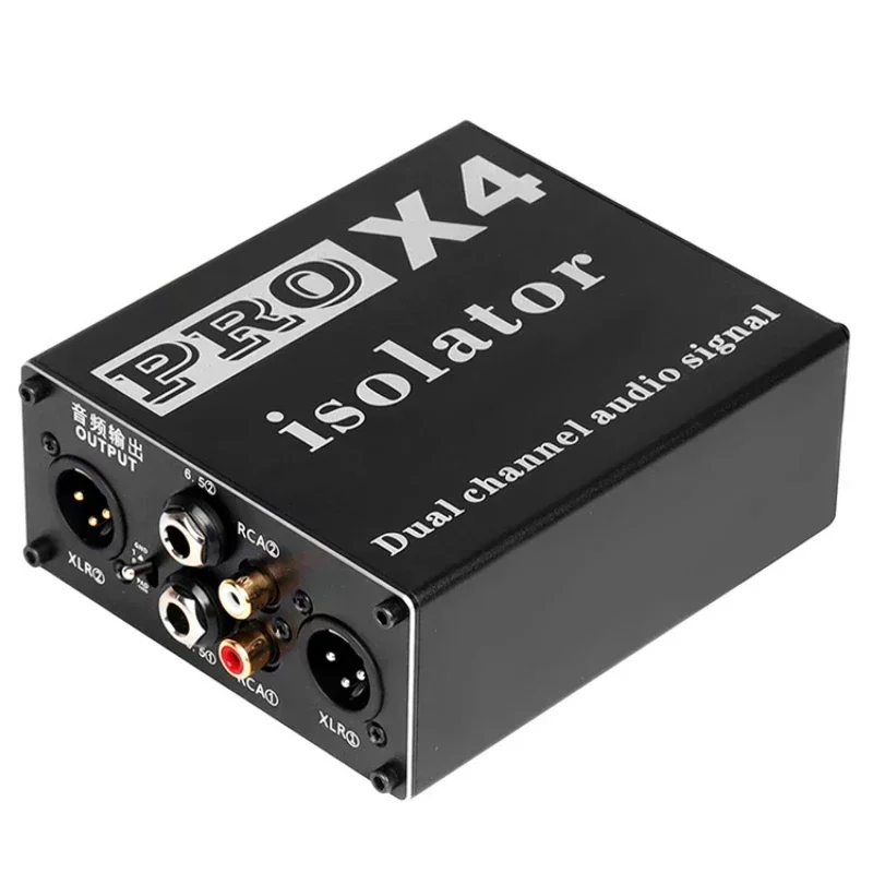 

PRO X4 Multifunctional Audio Isolator, 6.5Mm 3.5Mm XLR RCA Audio Noise Isolator, Current Acoustic Filter Ground Filter