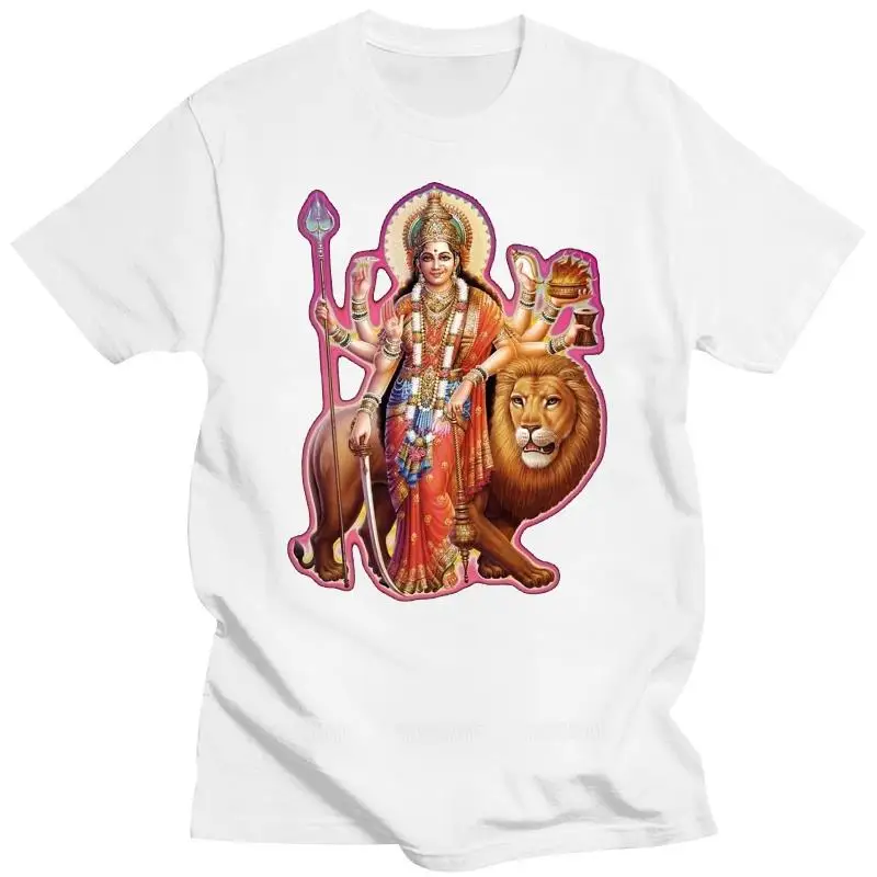 DURGA  T-shirt Kali Shiva Krishna Hinduism Yogaer Goddess Meditation Sleeve Tee Shirt Homme T Shirt Fashion Style black tops