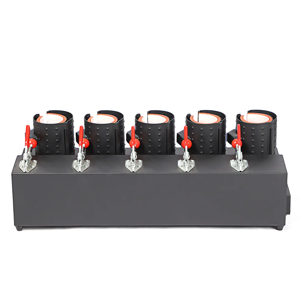 5 in 1 Mug Press Machine Digital Heat Press for 11oz Sublimation Mugs Custom Printing Multi Size Cup Heater Set