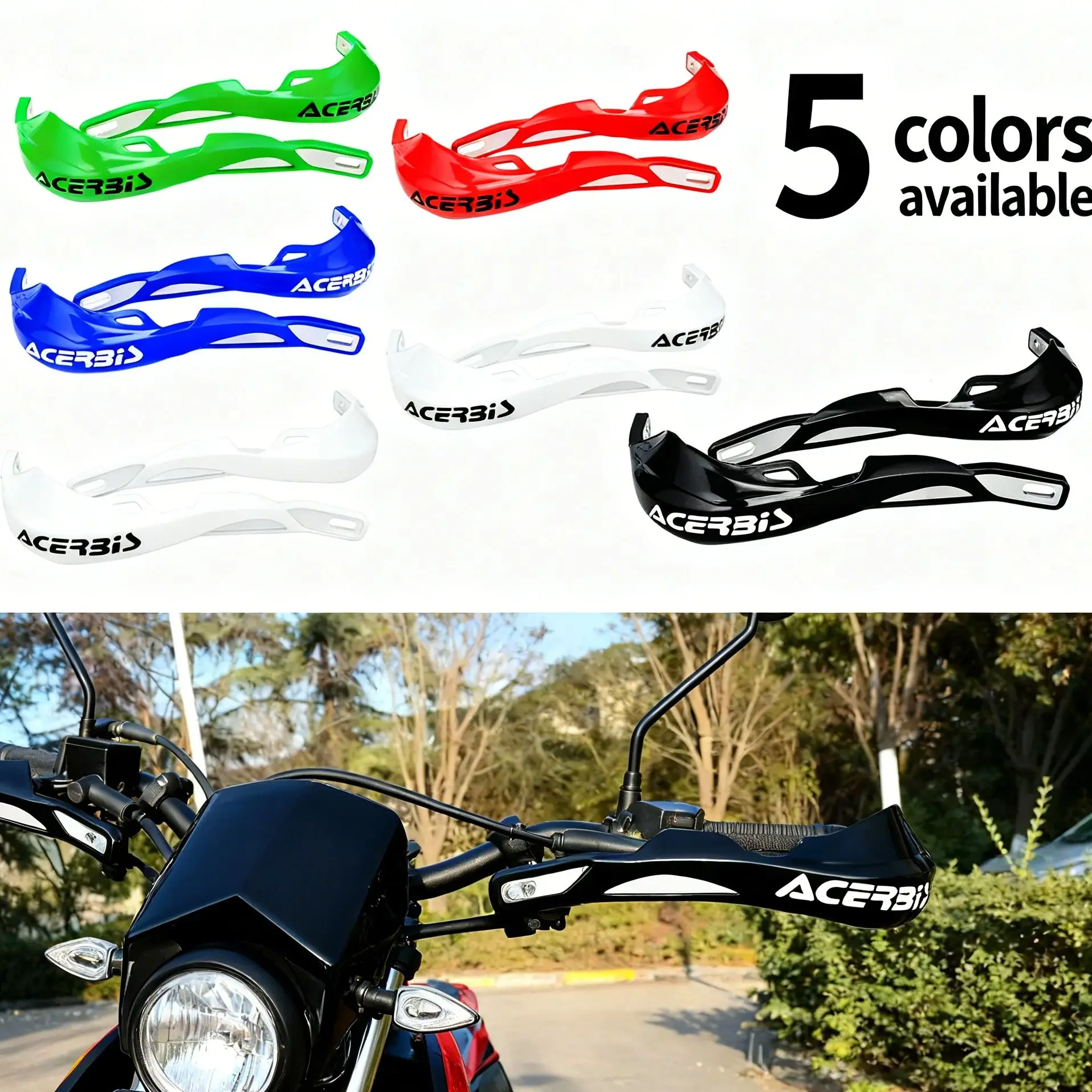 

Off road motorcycle modification accessories aluminum alloy handguard 22mm windshield handguard for motorcycle