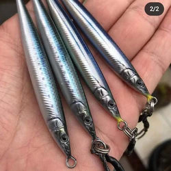 60-180g 3D Printing Metal Jig Shore Jigging Deep Sea Bass Spoon Baits Jig Lure Boat Tuna Sinking Fishing Tackle