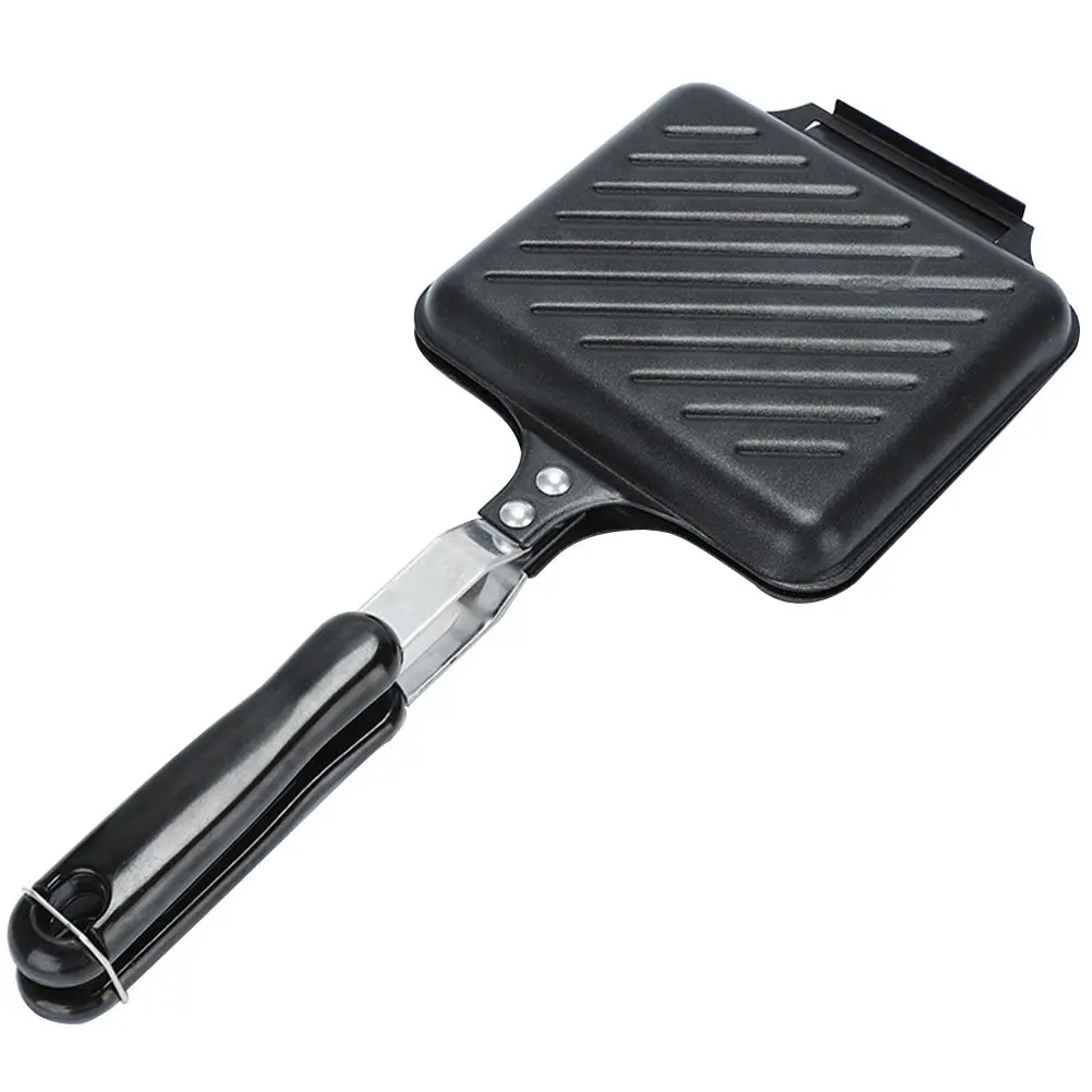 Household Sandwich Baking Pan Non-Stick Breakfast Machine Kitchen Bread Frying Pan Smooth Surface Easy Clean Outdoor Indoor