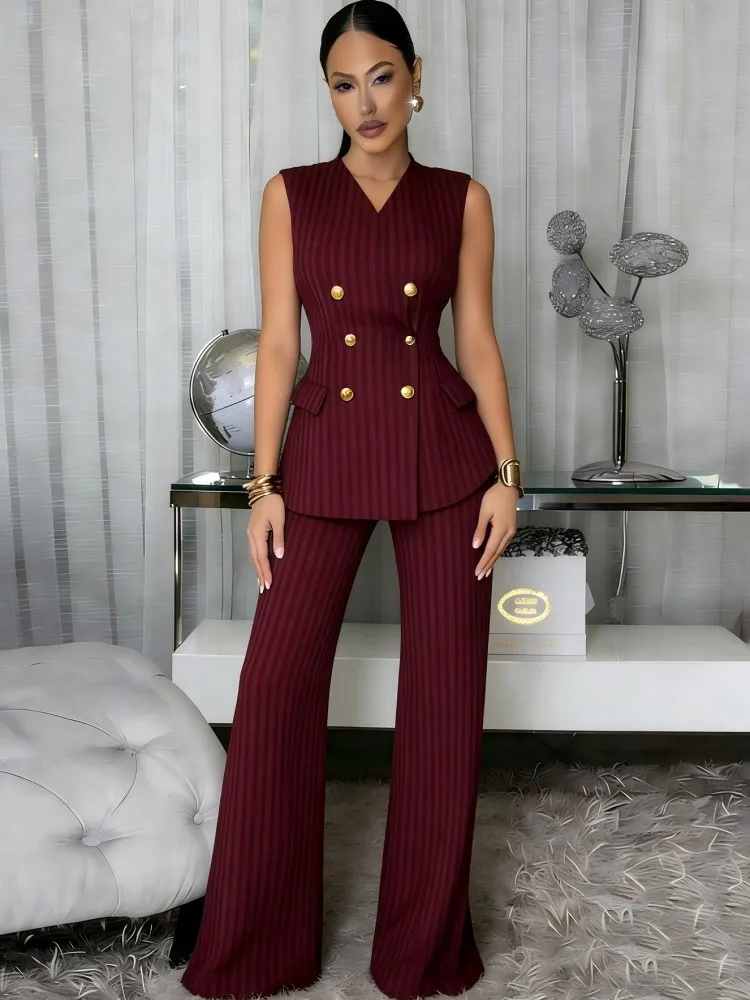 

Комплект из 2 предметов: женский африканский костюм Дашики, новинка 2026 года, комплект из двух предметов, топ без рукавов и брюки, нарядный костюм, одежда