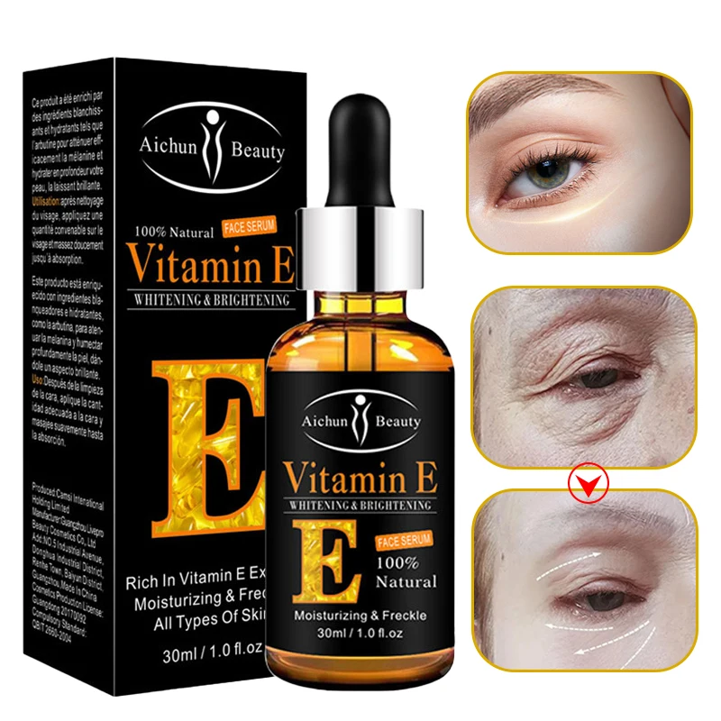 

Eye Serum Anti-Wrinkle Anti-Aging Lifting Firming Repairing Moisturizing Remove Dark Circles Beauty Vitamin E Skin Care 30ml