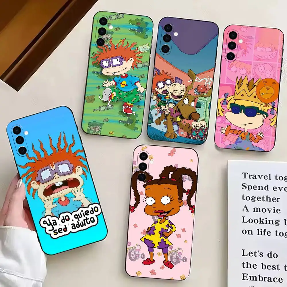 

slapstick cartoon The R-Rug-rats-S Phone Case For Samsung Galaxy A20,A21s,A22,A31,A32,A52,A53,A72,73,A80 Black Silicone Case