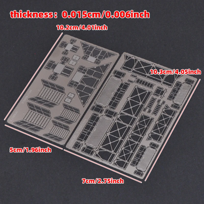 1/144 1/100 PE Scale Model Kit Maintenance Ladders Climbing Ladder Maintenance Platform Sand Table Diorama Models for Robot Mech