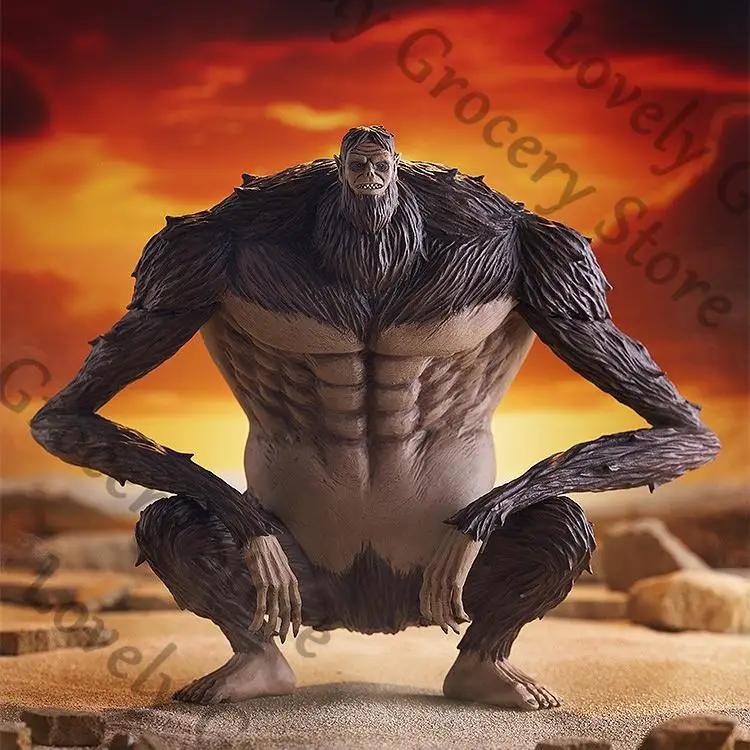 حقيقي أنيمي هجوم على تيتان Zeke Jaeger الوحش كيمونو Shingeki لا كيوجين تأثيري التميمة أرقام نموذج الكرتون المرآب أطقم هدية