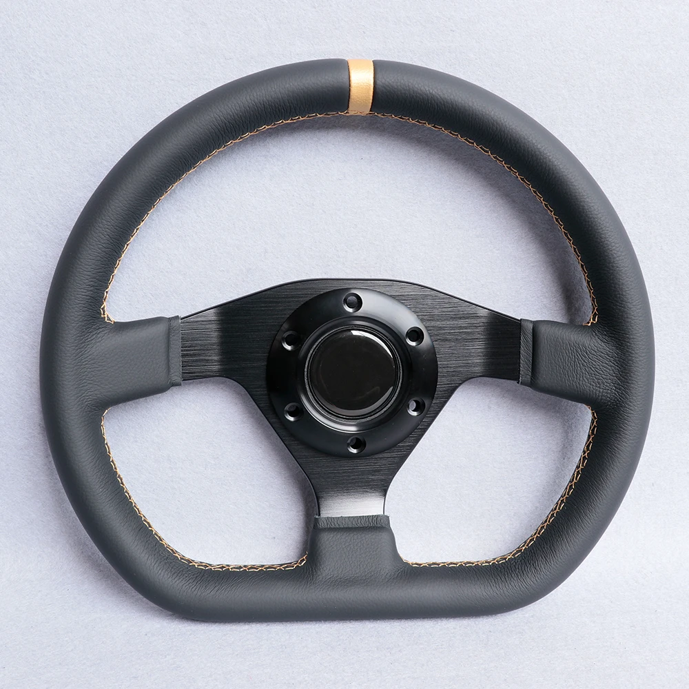 320mm/300mm Steering Wheel JDM Style Universal Flat Dish D Shape