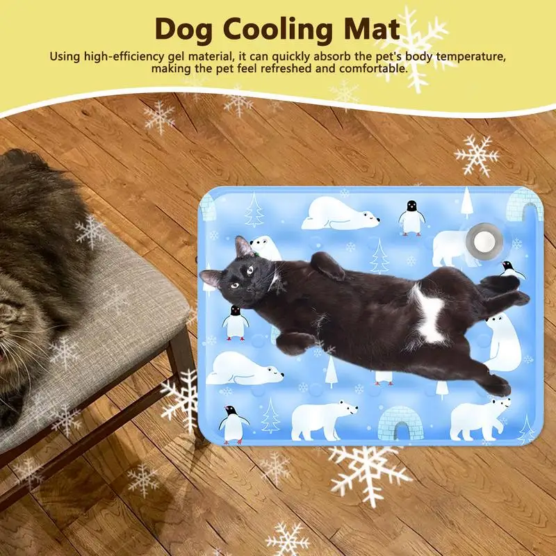 Summer Pet Cooling Mat Breathable Ice Blanket For Dogs Cats Pets Sleep Cold Bed Portable Ice Silk Pads Pet Accessories