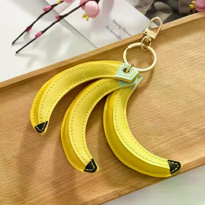 귀여운 PU 가죽 바나나 펜던트, 키링, 가죽끈 포함, - Phone Accessories For Kids 리뷰 및 가격