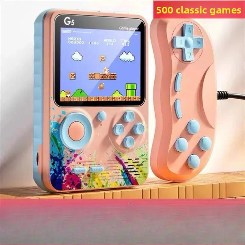 New handheld game console double TV handheld FC large screen classic nostalgic handle handheld G5
