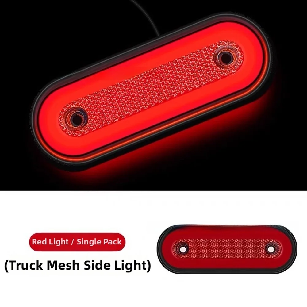 Feux latéraux LED pour camion de signalisation de sécurité, modes clignotants et fixes, en plastique résistant aux chocs