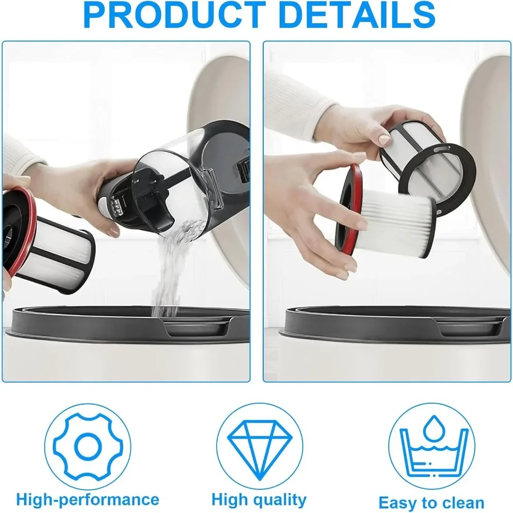 Washable HEPA Exhaust Filter 12033215 12033216 for Bosch Unlimited 6 Series Vacuum Cleaner Accessories
