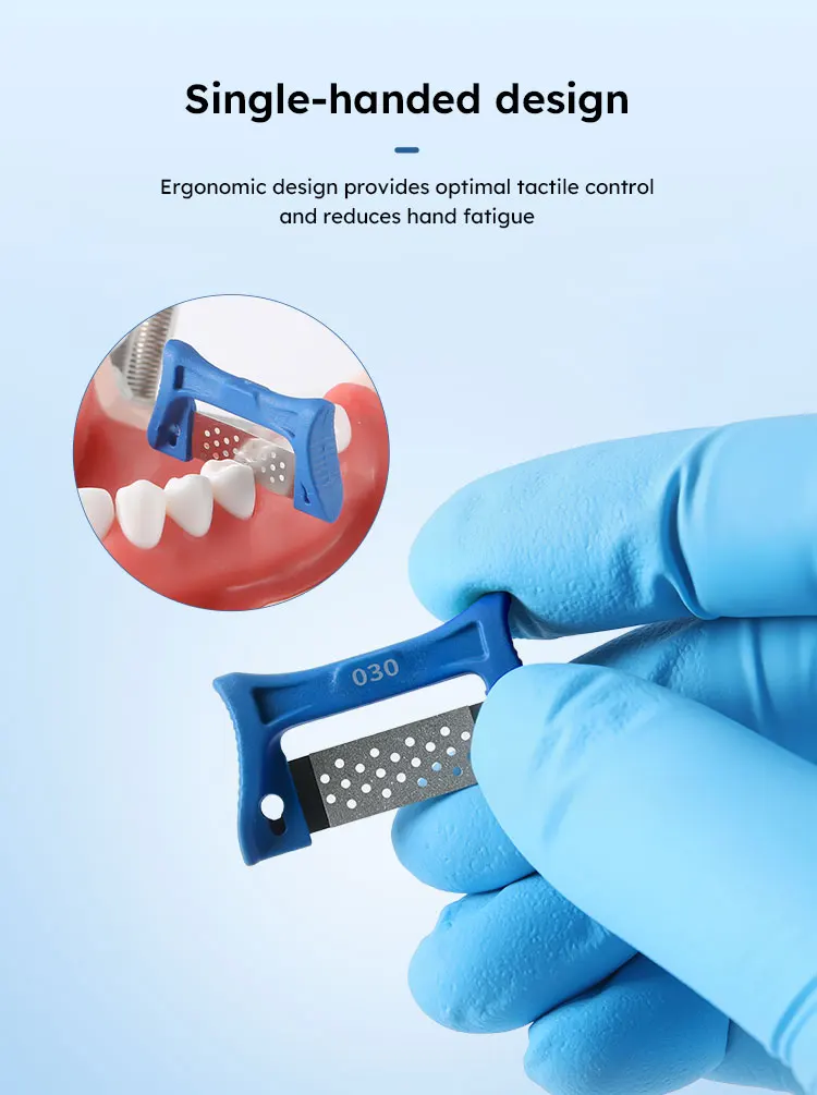5 Stück AZDENT Dental Interproximal-Reduktionsstreifen, kieferorthopädische Interproximal-Streifen, Emaille-Reduktions-Polierstreifen für die Zahnmedizin – Detail 3