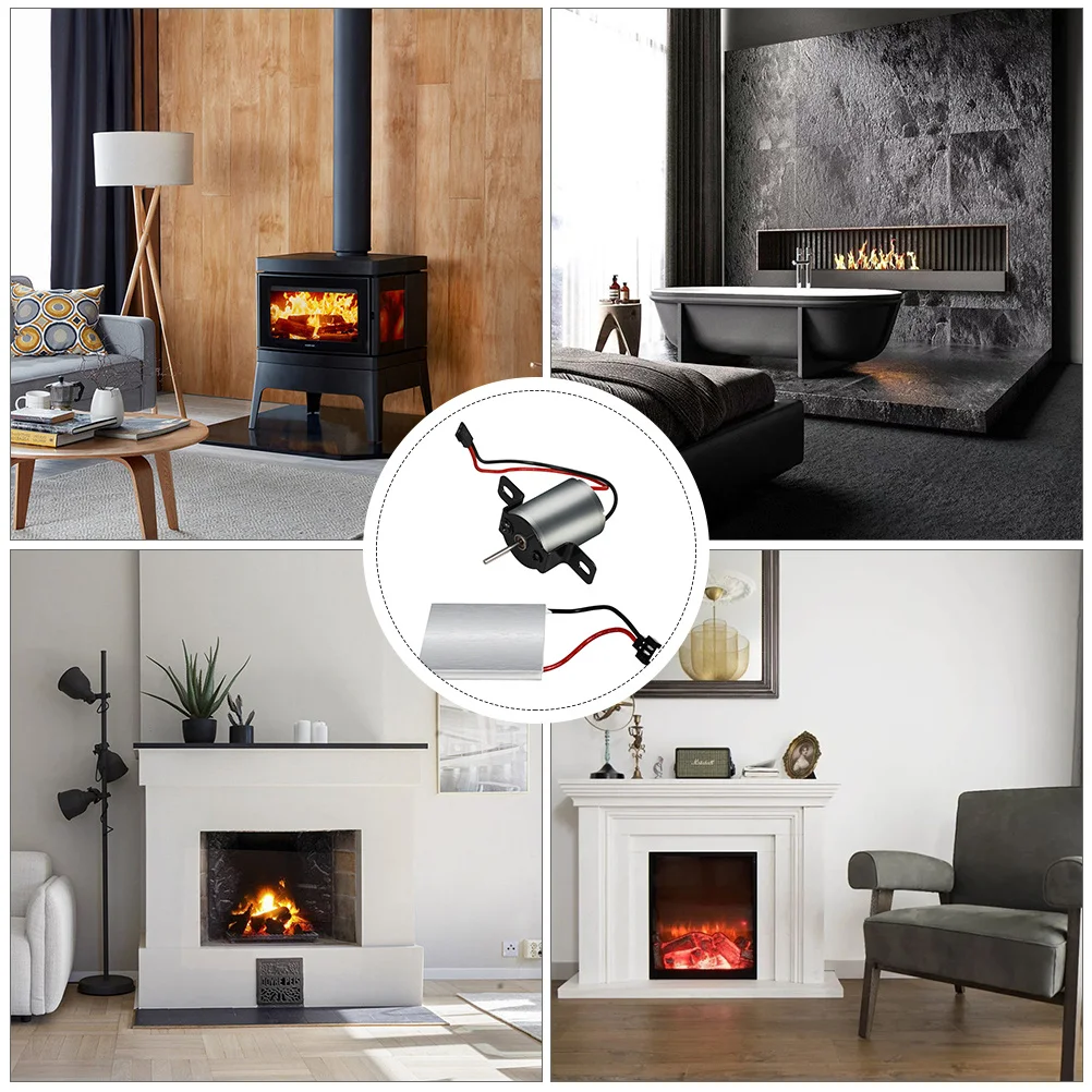 

1Set Blower Fan Motor Accessories Simple Usage Save Money Repair Parts Environmental Friendly Fireplace Fan Motor