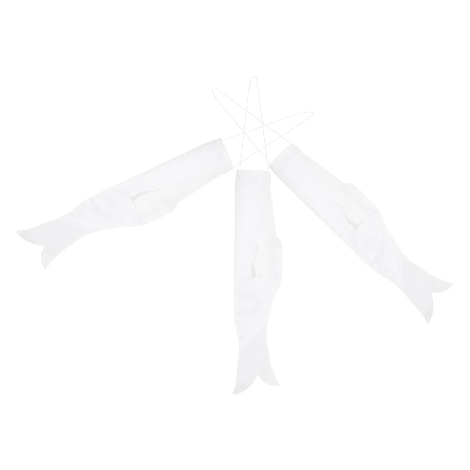 Koinobori – chaussettes à vent vierges pour carpe japonaise, 3 pièces, banderole sur toile, peinture créative, décor de jardin de Festival en plein air, artisanat pour enfants