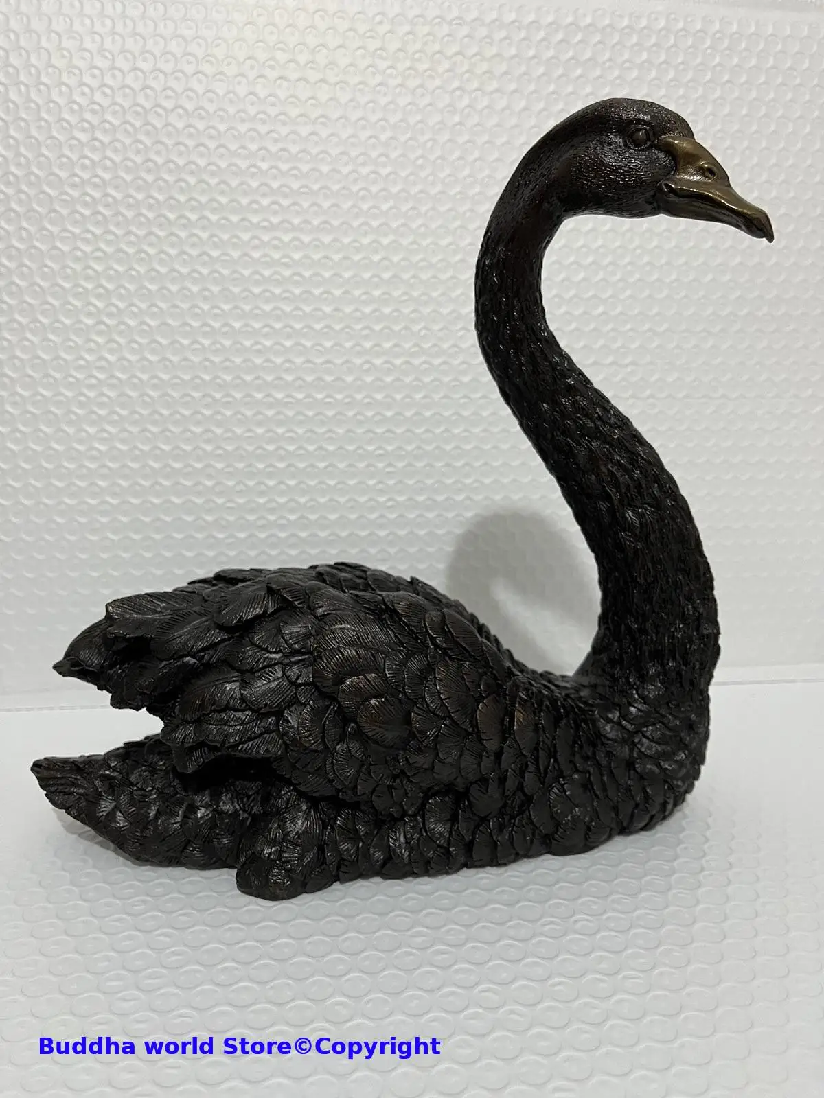 50% OFF 2025 Home Company bar club TOP Decorative ART bring wealth money GOOD LUCK bronze copper Black Swan sculpture Statue