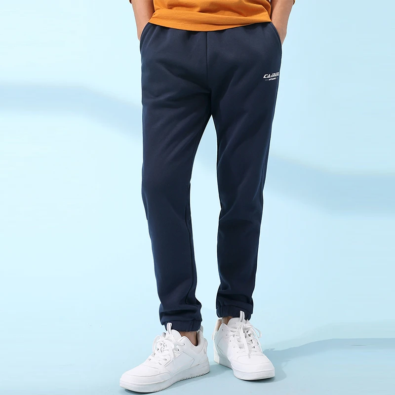 GOLDEN CAMEL Casual Pants for Men and Women Sweatpants Winter 2024 New Couple Knit Running Sports Fitness Plus Velvet Trousers