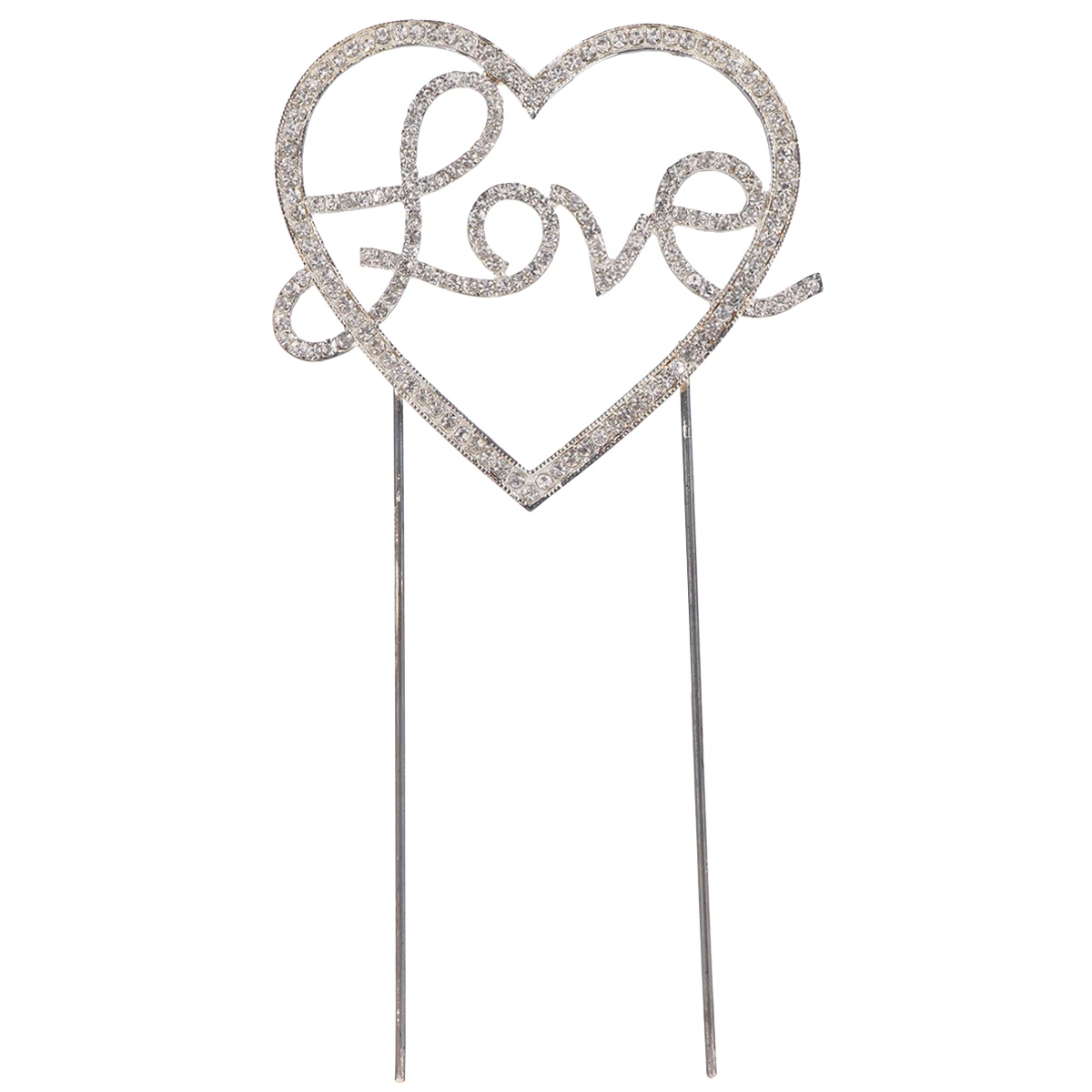 

Rhinestone Cake Toppers Wedding Decorations Love Letter Picks Cupcake Ornament Birthday Party Supplies Diamond Design Cake