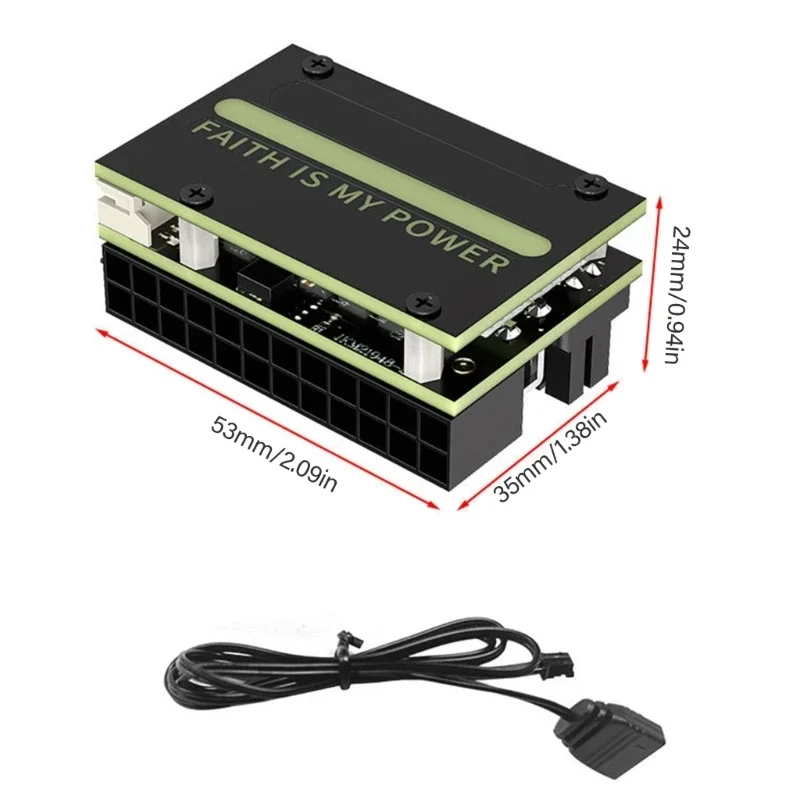 Kątowe złącze zasilania komputerowego 24Pin połączone z 18 ustawieniami wstępnymi kolorami do konfigurowalnej gier estetyki PC