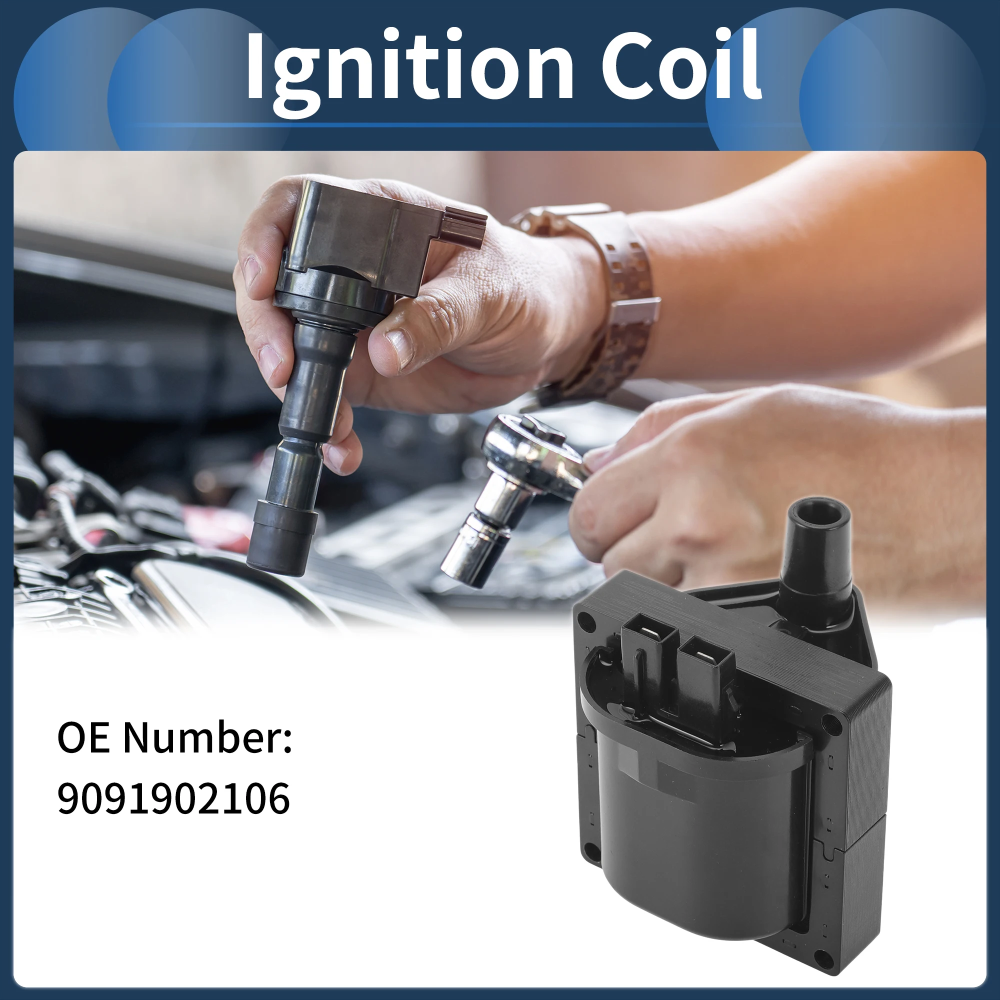 

Комплект катушек зажигания UXCELL No 9091902106 для пикапа Toyota 1981-1990 гг.