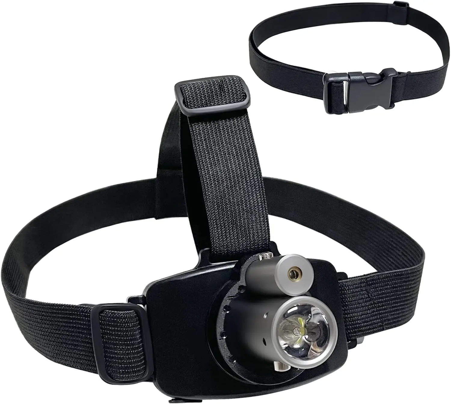 

Rechargeable LED Laser Headlamp with Adjustable Waist Belt for Sensorimotor Control Testing and Physical Therapy