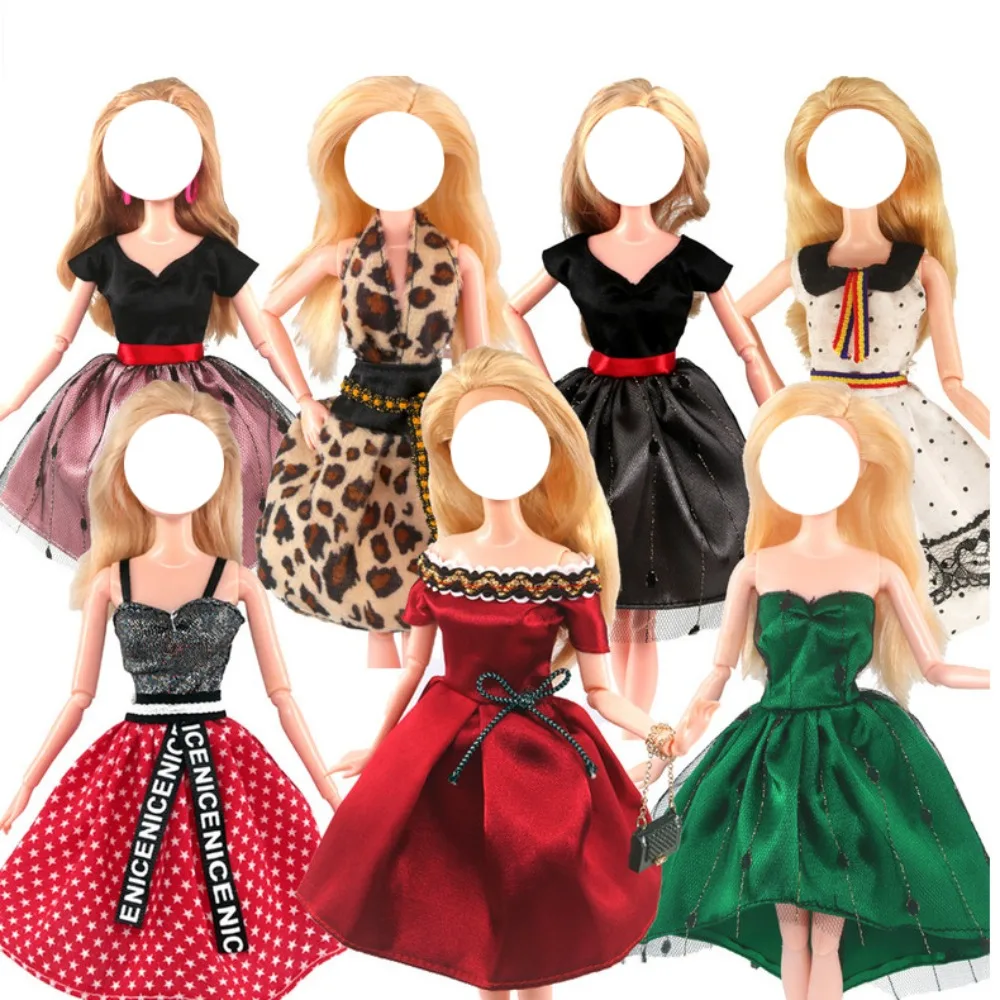 고품질 장난감 드레스 30CM 인형 드레스 수제 컬러풀 1/6 BJD 인형 옷 패션 캐주얼 웨어 소녀 선물